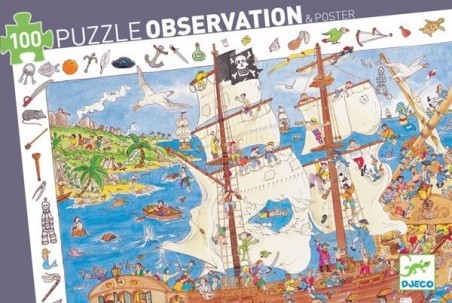 Puzzle d'observation Les Pirates Djeco